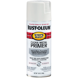 Stops Rust, Clean Metal Primer, 12 oz, Spray Aerosol Can Spray,