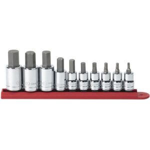 GearWrench 10-Piece Hex Bit SAE Socket Set, 3/8" & 1/2" Drives, 1/Each