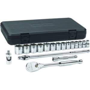GearWrench 18-Piece, 6-Point Standard Mechanics Tool Set, 1/2" Drive, SAE, 1/Each