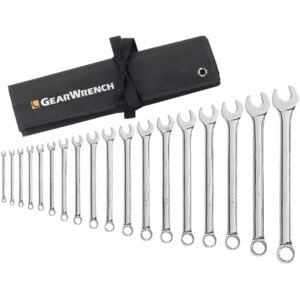 GearWrench 18-Piece, 12-Point Long Pattern Combination Wrench Set, SAE, 1/Each