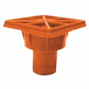 Rebar Cap, 3 1/2 in x 3 1/2 in, Orange