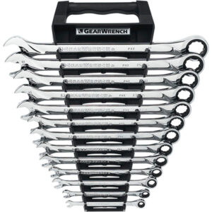 GearWrench 13-Piece, 12-Point XL Ratcheting Combination Wrench Set, SAE, 1/Each