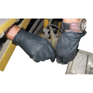 DISPOSABLE NITRILE GLOVES, , BLACK, 10 BOXES/100 EACH