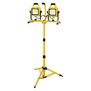 13,200 Lumen LED Dual Tripod Work Light – Portable Heavy-Duty Lighting