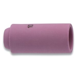 Alumina Nozzle TIG Cup, 5/8 in, Size 10, For Torch 17, 18, 26, Standard, 1-7/8 in