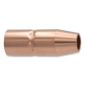 MIG Gun Nozzle, 1/8 in Recess, 1/2 in Bore, Miller Style, Copper