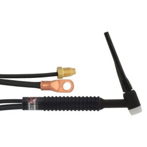 17 TIG Torch Package, Air Cooled, 150 A, Rigid Head, 2-Pc 12.5 ft Cable, Rubber