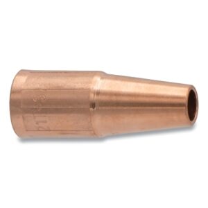 MIG Gun Nozzle, 3/8 in Bore, 1/8 in Recess, Tweco Style 21, Tapered, Self-Insulated
