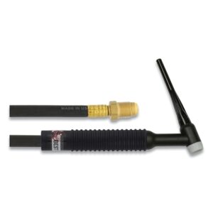 26 TIG Torch Package, Air Cooled, 200 A, Rigid Head, 12.5 ft Cable, Rubber