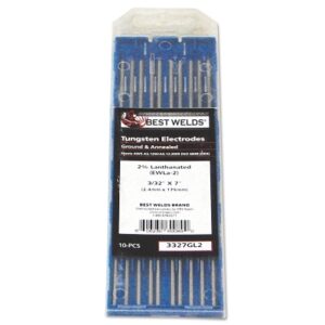 Tungsten Electrode, 2% Lanthanated, 7 in, Size 3/32