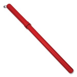 Rod Storage Tube, 10 lb Capacity, High Impact Polyethylene, 36 in L, Red