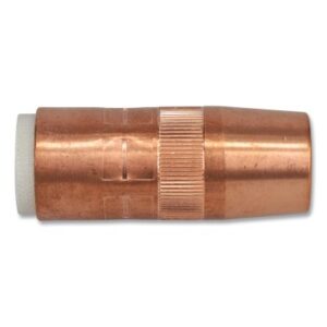 Centerfire Style MIG Gun Nozzle, 3/4 in Bore, 1/4 in Recess, Copper