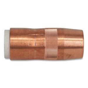 Centerfire Style MIG Gun Nozzle, 3/4 in Bore, 1/8 in Recess, Copper