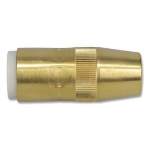 Centerfire Style MIG Gun Nozzle, 5/8 in Bore, 1/8 in Recess, Brass