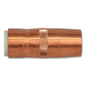 Centerfire Style MIG Gun Nozzle, 5/8 in Bore, 1/8 in Recess, Copper