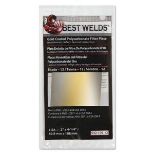 Gold Coated Filter Plate, Gold/12, 2 in x 4.25 in, Polycarbonate