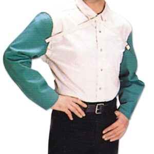 FR Cotton Sateen Sleeves, 23", Snaps Closure, One Size Fits Most, Visual Green