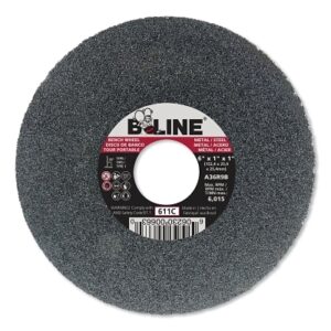 Straight Resinoid Wheel, 6 in dia, 1 in Thick, 1 in Arbor, Course Grit, T1