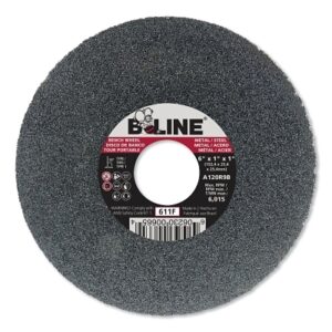 Straight Resinoid Wheel, 6 in dia, 1 in Thick, 1 in Arbor, Fine Grit, T1