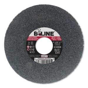 Straight Resinoid Wheel, 6 in dia, 3/4 in Thick, 1 in Arbor, Coarse Grit, T1