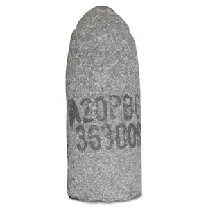 Cone, 1 in dia, 3 in Thick, 3/8 in-24 Arbor, 24 Grit, Alum Oxide, T16