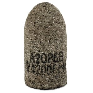 Cone, 1-1/2 in dia, 3 in Thick, 3/8 in-24 Arbor, 24 Grit, Alum Oxide, T16
