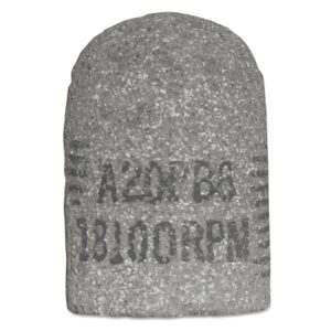 Cone, 1-1/2 in dia, 2-1/2 in Thick, 3/8 in-24 Arbor, 24 Grit, Alum Oxide, T16