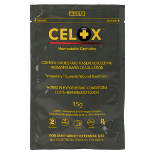 Celox Blood Clotting Agent Granules Pack, 35 g, 100/Case
