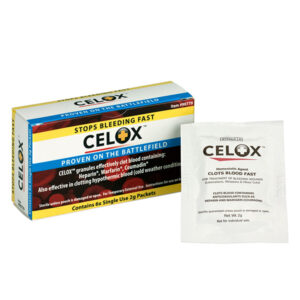 Celox Blood Clotting Agent, 2 g, 6 Box/50 Case