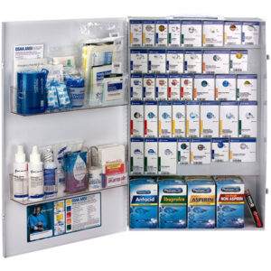 200-Person ANSI B+ XXL SmartCompliance Food Service First Aid Cabinet w/ Medications