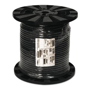 SOOW Power Cable, 16 AWG, 2 Conductors, 13 A, 250 ft, Black, Spool