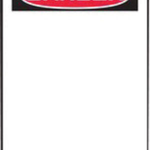Accuform Signs 5 34" X 3 14" Black, Red And White HS-Laminate English Accident Prevention Safety Tag "DANGER" With Pull-Proof Metal Grommeted 38" Reinforced Hole, Do Not Remove Tag Warning On Back And Standard Back B (25 Per Pack)