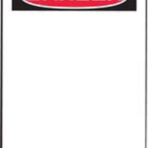 Accuform Signs 5 34" X 3 14" Black, Red And White HS-Laminate Accident Prevention Blank Tag "DANGER" With Pull-Proof Metal Grommeted 38" Reinforced Hole And OSHA Header (25 Per Pack)