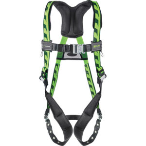 Honeywell Miller AirCore Harness, Tongue Buckle Leg Strap, Green, 1/Each