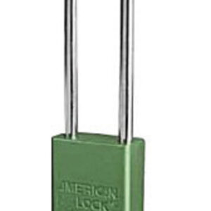 American Lock Green 1 12" X 34" Aluminum 5 Pin Safety Lockout Padlock With 14" X 3" X 34" Shackle (Keyed Differently)