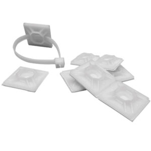 ACT Mounting Bases, 1", Rubber Adhesive, Natural, 100/Pkg