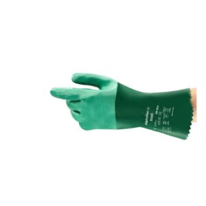 Ansell Size 10 Green Scorpio Interlock Knit Lined 30 mil Neoprene Chemical Resistant Gloves