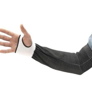 Ansell Size 18" Black HyFlex 15 Gauge INTERCEPT Technology HPPE Narrow Width Cut Resistant Sleeve With Knit Wrist And Thumbslot