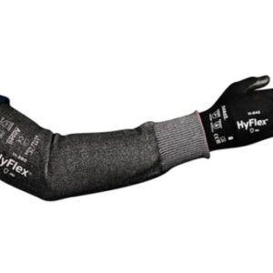 Ansell 18"Narrow Gray HyFlex 11-280 Sleeve With INTERCEPT Cut Resistant Technology