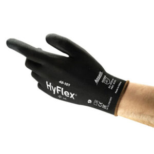 Ansell Size 6 SensiLite Light Weight Polyurethane Work Gloves With Black Nylon Liner And Elastic Cuff