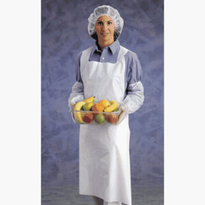 Ansell 28" X 45" White Polyethylene Disposable Apron