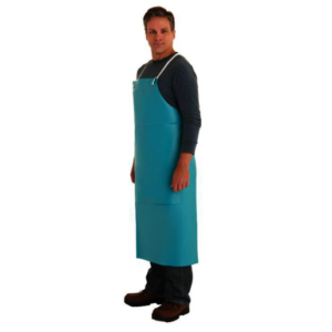 Ansell 33" X 49" Green CPP 18 mil Vinyl Heavy Duty Chemical Protection Apron With Stomach Patch