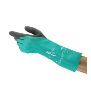 Ansell Size 10 Seafoam Green AlphaTec Nitrile Chemical Resistant Gloves