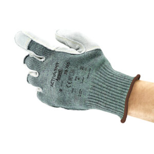 Ansell Size 8 ActivArmr 10 Gauge Acrylic, Nylon And DuPont Kevlar Cut Resistant Gloves With Leather Palm
