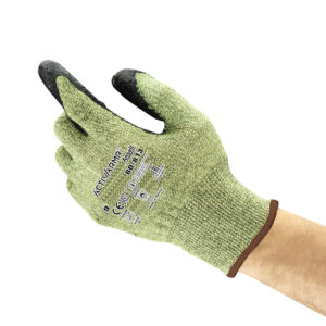 Ansell Size 9 ActivArmr 13 Gauge Glass Fiber, Modacrylic And DuPont Kevlar Cut Resistant Gloves With Neoprene Foam Coated Palm