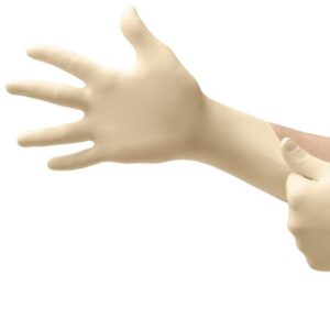 ANSELL NATURAL MICROFLEX 5 MIL RUBBER LATEX DISPOSABLE GLOVES