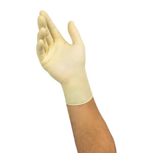 NATURAL MICROFLEX DIAMOND GRIP 6.3 MIL NATURAL RUBBER LATEX DISPOSABLE GLOVES