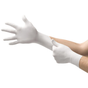 ANSELL WHITE MICROFLEX MICRO ONE 5.5 MIL NATURAL RUBBER LATEX DISPOSABLE GLOVES
