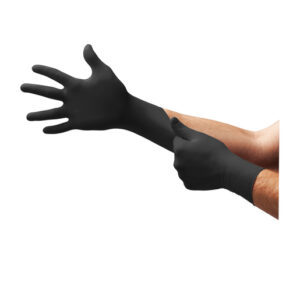 ANSELL BLACK MICROFLEX ONYX N64 5 MIL NITRILE DISPOSABLE GLOVES