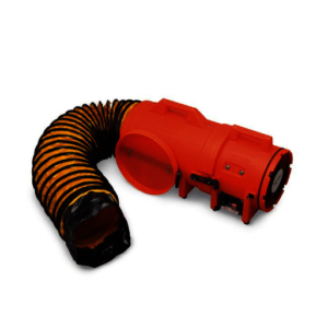 Allegro 32" X 13 12" X 14 12" 831 cfm 13 hp 115 VAC 3 A Motor Polyethylene Com-Pax-Ial Blower With Canister And 8" X 15' Duct